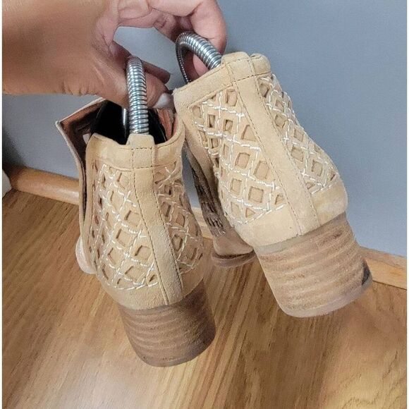 Jeffery C Western Cognac Suede Bootie 6 - Picture 6 of 8